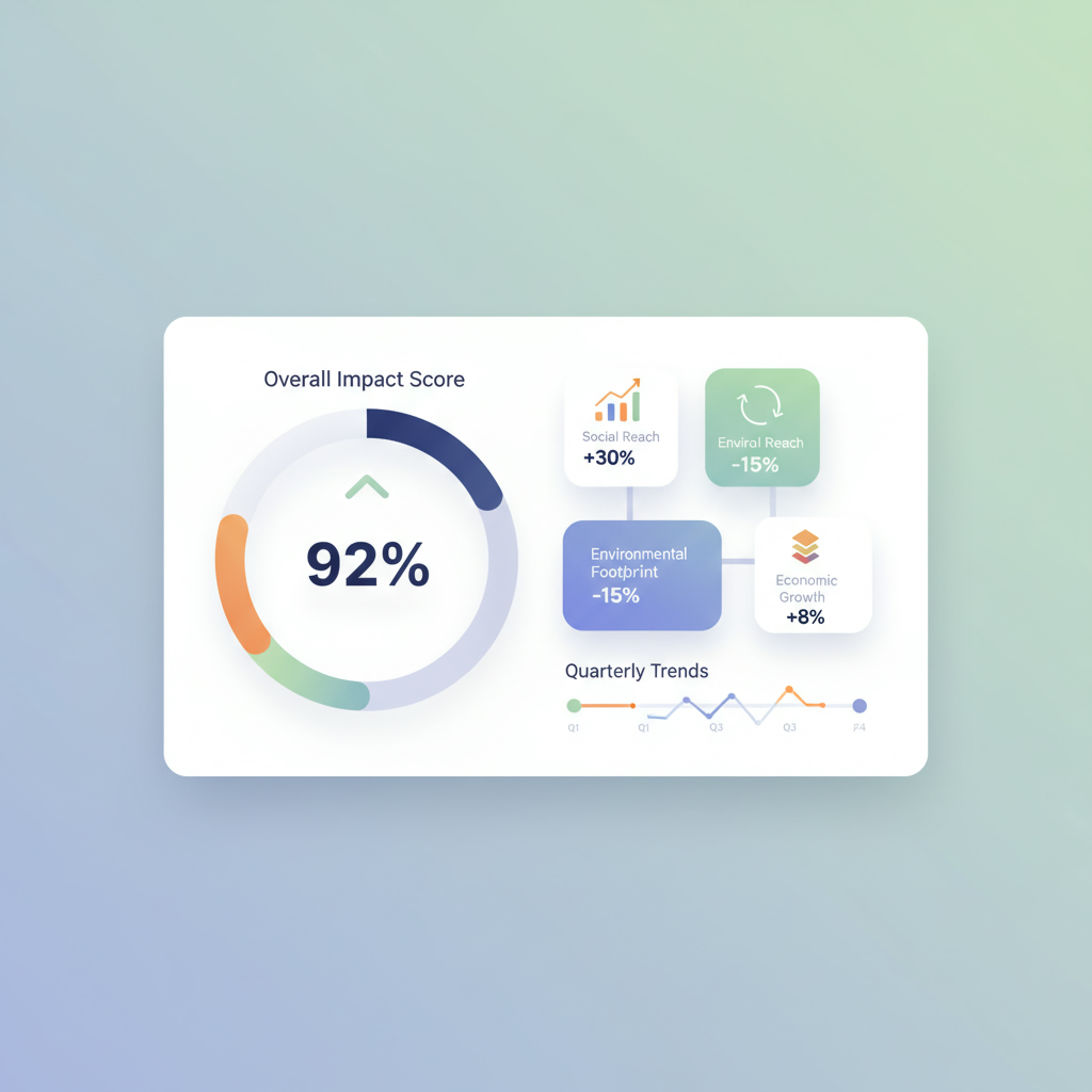 Impact analytics dashboard view