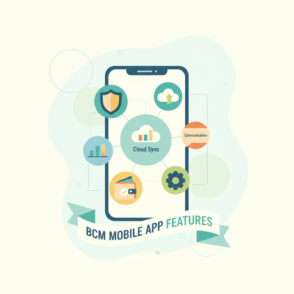 BCM mobile app features