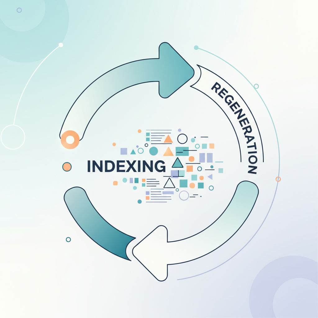 text indexing regeneration